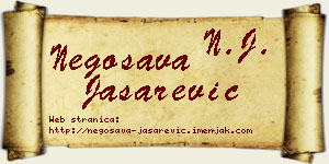 Negosava Jašarević vizit kartica